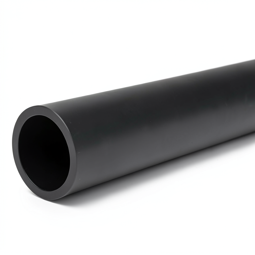 HDPE Plastic Pipe Pressure 10 Bar PE 63 Size 500 mm SDR 11 Black