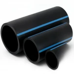 أنابيب HDPE الوطني لشبكات المياه  ضغط 20 بار قطر خارجي 355 مم سمك 26.1 مم لون اسود
