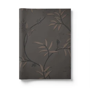 Italian Wallpaper Floral Design 10m x 0.53m, Dark Beige, Model 33307