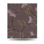 Floral Wall Covering 10m x 0.53m Dark Brown, Model 33308