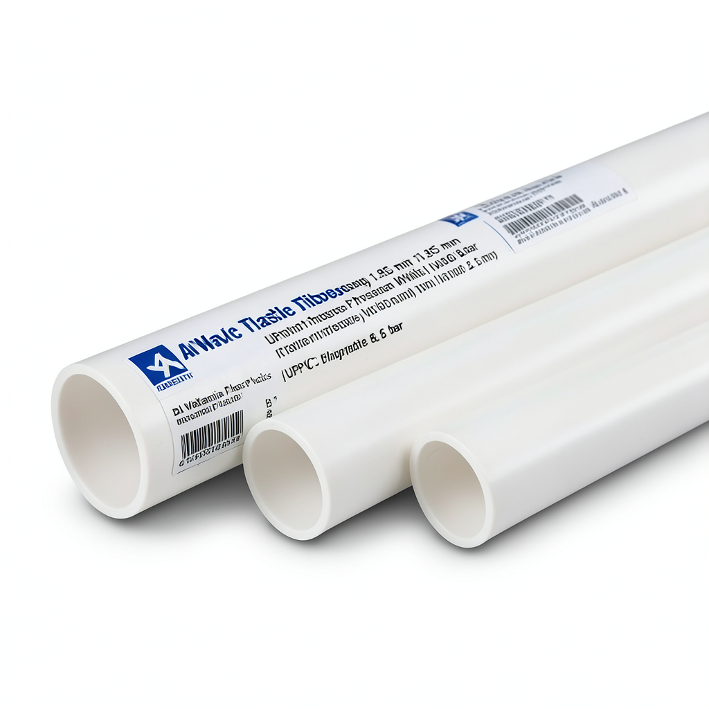 UPVC Plastic Pipes 2 Inch Thickness 1.85 mm Pressure 8.6 Bar White | Al Watania Plastics