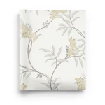 Wall Decoration Floral Design 10 m x 0.53 m Off White, Model 33301