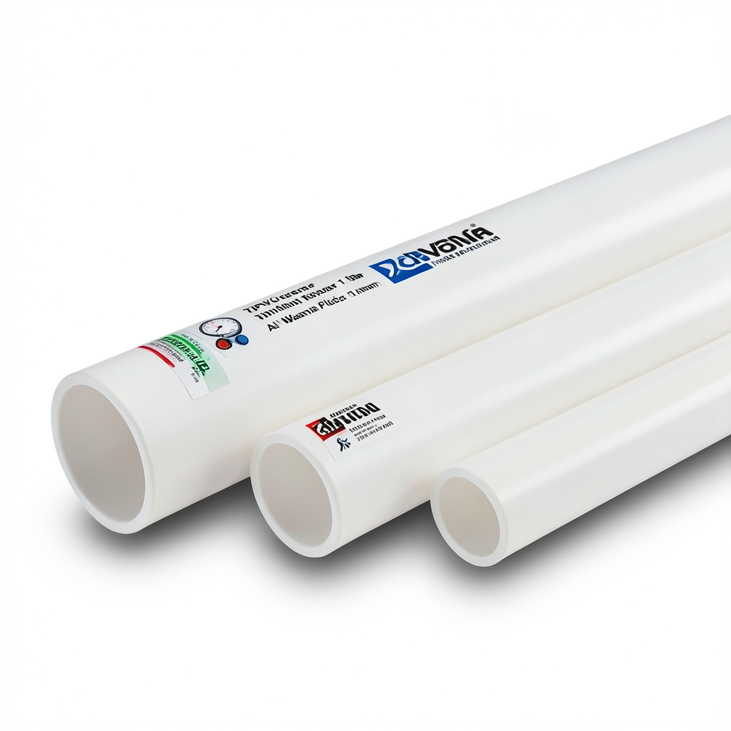 أنابيب UPVC مقاس 2 إنش ضغط 11 بار سمك 2.31 مم أبيض | بلاستيك الوطنية