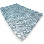 Galvanized Steel Expanded Metal Mesh  [Mazyoon] Thickness 1.8 mm Width 2.44  meter Length 6 meter | Bait Al Tatawor Factory
