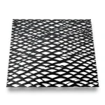 Hot Rolled Black Steel Expanded Metal Mesh Thickness 1.5 mm Width 1.22 m Length 6 m