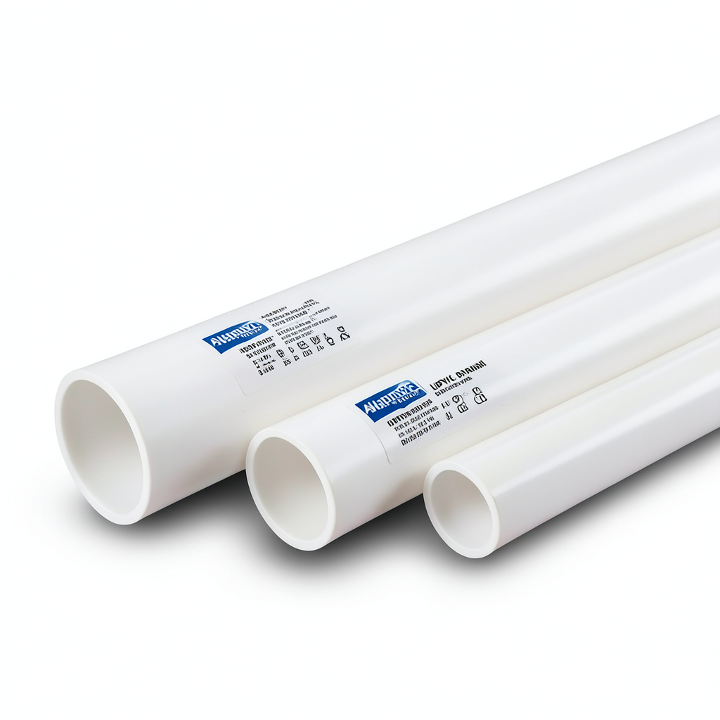 UPVC Pipes 8 inch Size 6.73 mm Thickness 8.6 Bar Pressure White | Al Watania Plastics