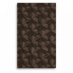 Dutch Geometric Wall Covering 10m x 0.53m Dark Brown