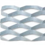 Galvanized Steel Expanded Metal Mesh  [Mazyoon] Thickness 2 mm Width 2.44  meter Length 2 meter | Bait Al Tatawor Company