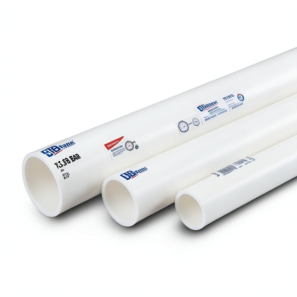 أنابيب UPVC ضغط اسمي 13.8 بار مقاس 2 إنش سمك 2.87 مم أبيض | بلاستيك الوطنية