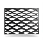 Hot Rolled Black Steel Expanded Metal Mesh Thickness 1.5 mm Width 1.22 m Length 2 m
