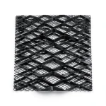 Hot Rolled Black Steel Expanded Metal Mesh 1.7 mm Thickness 1.22m Width 5m Length