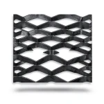Hot Rolled Black Steel Expanded Metal Mesh Thickness 1.7 mm Width 1.22 m Length 1 m