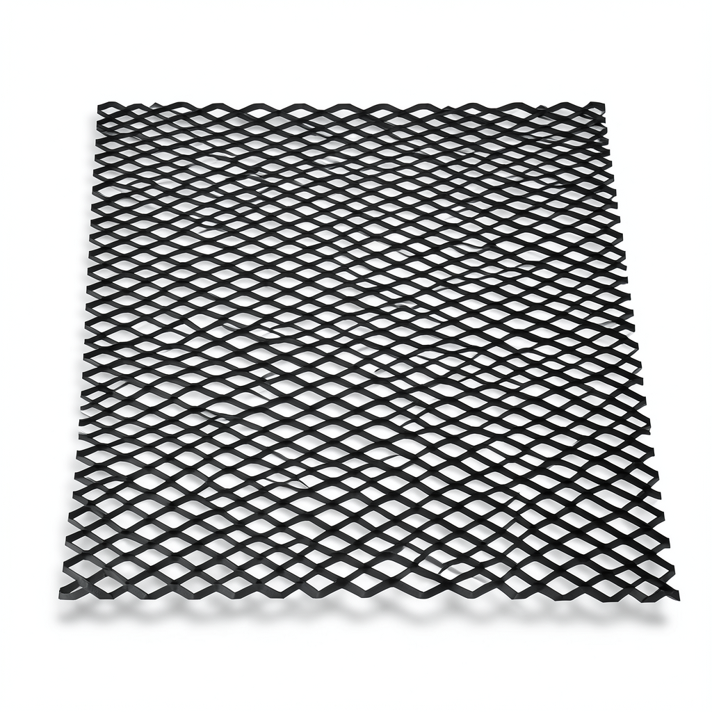 Hot Rolled Black Steel Expanded Metal Mesh Thickness 1.8 mm Width 1.22 m Length 3 m