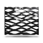 Hot Rolled Black Steel Expanded Metal Mesh 1.7 mm Thickness 1.22m Width 2 meter Length