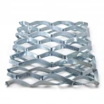 Galvanized Steel Expanded Metal Mesh  [Mazyoon] Thickness 2 mm Width 2.44  M Length 7 meter | Bait Al Tatawor Factory