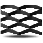 Hot Rolled Black Steel Expanded Metal Mesh Thickness 1.7 mm Width 1.22 m Length 4 m