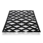 Hot Rolled Black Steel Expanded Metal Mesh 1.8 mm Thickness 1.22 m Width 1 m Length