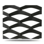 Hot Rolled Black Steel Expanded Metal Mesh Thickness 1.7 mm Width 1.22 m Length 7 m