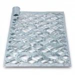Galvanized Steel Expanded Metal Mesh  [Mazyoon] Thickness 2.3 mm Width 2.44  meter Length 1 meter | Bait Al Tatawor Company