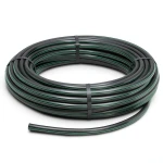 لفة أنابيب بلاستيك HDPE ضغط 6.2 بار PE 63 قطر خارجي 40 مم SDR 13.6 أسود مع خطوط خضراء