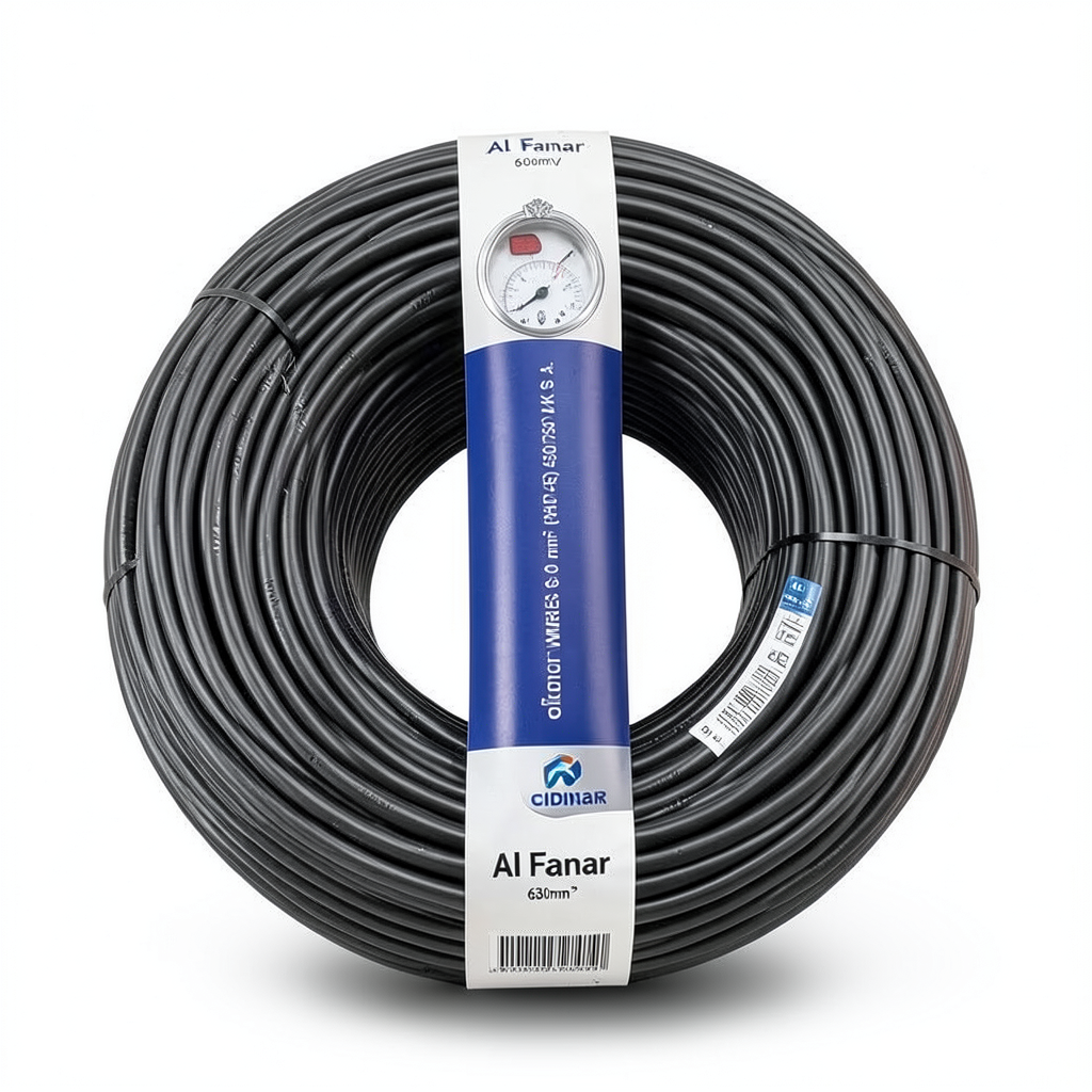 630mm² Stranded Copper Wire 450/750V, Heat Resistant PVC Insulation, 300ft Coil | Al Fanar