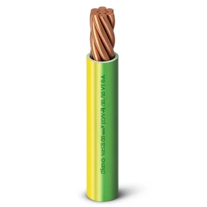 Stranded Electrical Wire 240 sq mm 450/750V Copper Conductor Heat Resistant PVC Insulated, Yellow/Green | Al Fanar