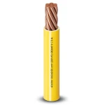 4mm Single Electric Wire 450/750V, Stranded Copper, Heat Resistant PVC, Yellow | Al Fanar