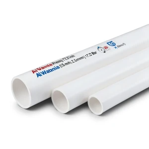 UPVC Pipes Nominal Pressure 17.2 Bar Size 2 inch Thickness 3.56 mm White | Al Watania Plastics