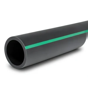 مواسير HDPE ضغط 15.9 بار PE 63 قطر 180 مم SDR 7.4 أسود