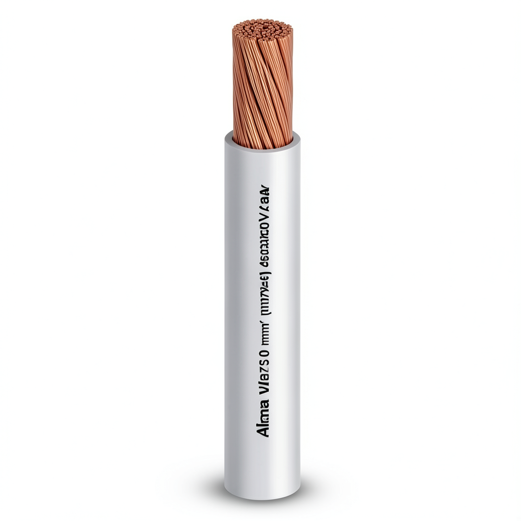 Alfanar Stranded Wire 10 sq mm 450/750 Volts Copper Conductor 1.43mm Diameter Heat Resistant PVC Insulation | Al Fanar