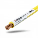 Riyadh 1.5 mm Single Wire, 450/750V, Stranded Copper, PVC Insulation, Yellow Color 
