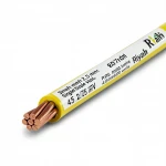 Riyadh 2.5 mm2 Single Wire, 450/750 volts, Stranded Copper, PVC Insulation, Yellow Color 