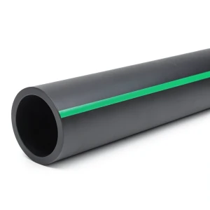 مواسير HDPE ضغط 3.9 بار PE 63 مقاس 180 مم SDR 21 لون أسود