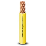 4mm Single Electric Wire 450/750V, Stranded Copper, Heat Resistant PVC, Yellow | Al Fanar