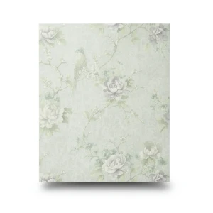 Italian Wallpaper Floral Design Pale Green, Size 10mx1.06m, Model 81656