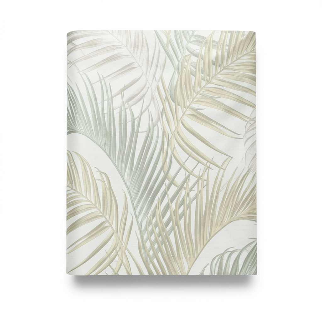 Leaf-patterned Wall Covering Pale Green 10m x 0.53m, Model 33315