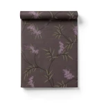Floral Wall Covering 10m x 0.53m Dark Brown, Model 33308