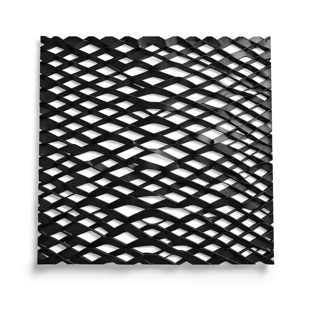 Hot Rolled Black Steel Expanded Metal Mesh Thickness 1.8 mm Width 1.22 m Length 5 m