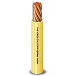 4mm Single Electric Wire 450/750V, Stranded Copper, Heat Resistant PVC, Yellow | Al Fanar