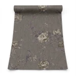 Italian Wallpaper Floral Design Dark Beige, Size 10mx1.06m, Model 81655