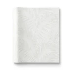 Wall Decoration Leaf-Patterned Design 10 m x 0.53 m Off White