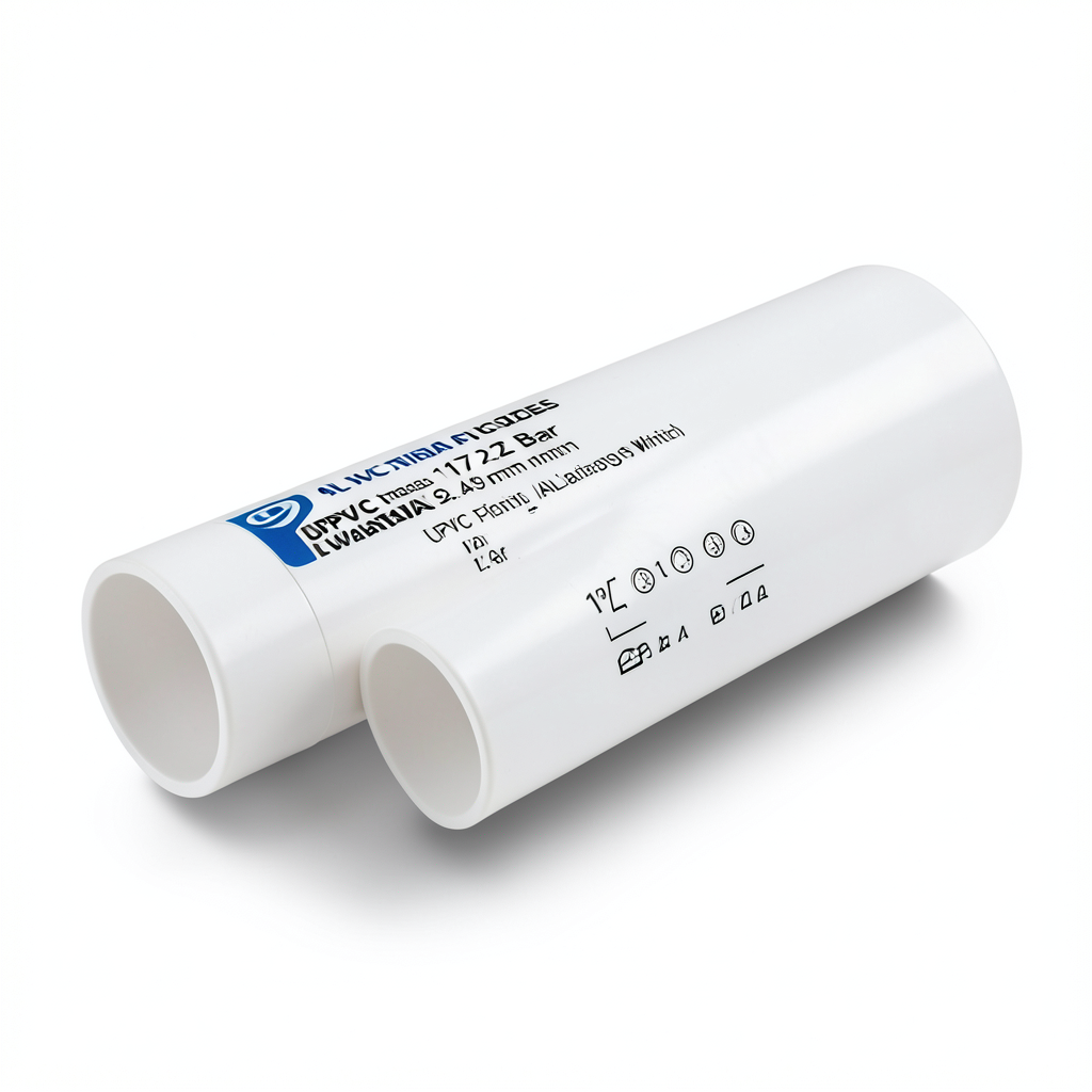 أنابيب UPVC مقاس ¼ 1 إنش ضغط 17.2 بار سمك 2.49 مم أبيض | بلاستيك الوطنية