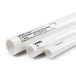 مواسير UPVC مقاس ½ 1 إنش ضغط 17.2 بار سمك 2.84 مم أبيض | بلاستيك الوطنية