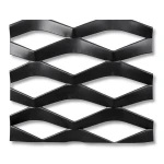 Hot Rolled Black Steel Expanded Metal Mesh Thickness 1.8 mm Width 1.22 m Length 5 m