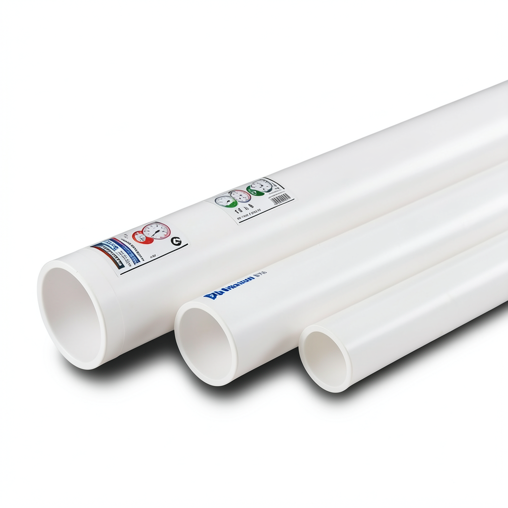 مواسير UPVC ضغط اسمي 17.2 بار مقاس 3 إنش سمك 5.23 مم لون أبيض | بلاستيك الوطنية