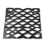 Hot Rolled Black Steel Expanded Metal Mesh Thickness 2 mm Width 1.22 m Length 6 m