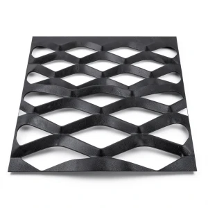 Hot Rolled Black Steel Expanded Metal Mesh Thickness 2 mm Width 1.22 m Length 4 m