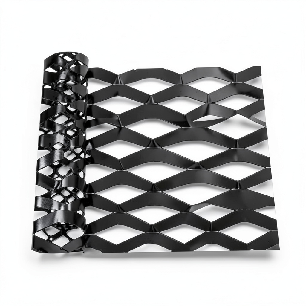 Hot Rolled Black Steel Expanded Metal Mesh Thickness 2.7 mm Width 1.22 m Length 1 m