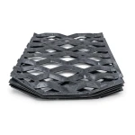 Hot Rolled Black Steel Expanded Metal Mesh 2.7 mm Thickness 1.22x2 m