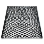 Hot Rolled Black Steel Expanded Metal Mesh Thickness 2 mm Width 1.22 m Length 5 m
